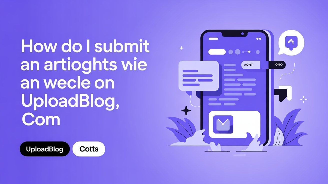 How Do I Submit an Article on Uploadblog.com?